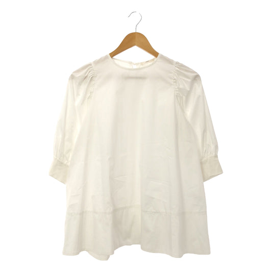 [Good Condition] yori | Side Gathered Puff Blouse | F | White | Women's