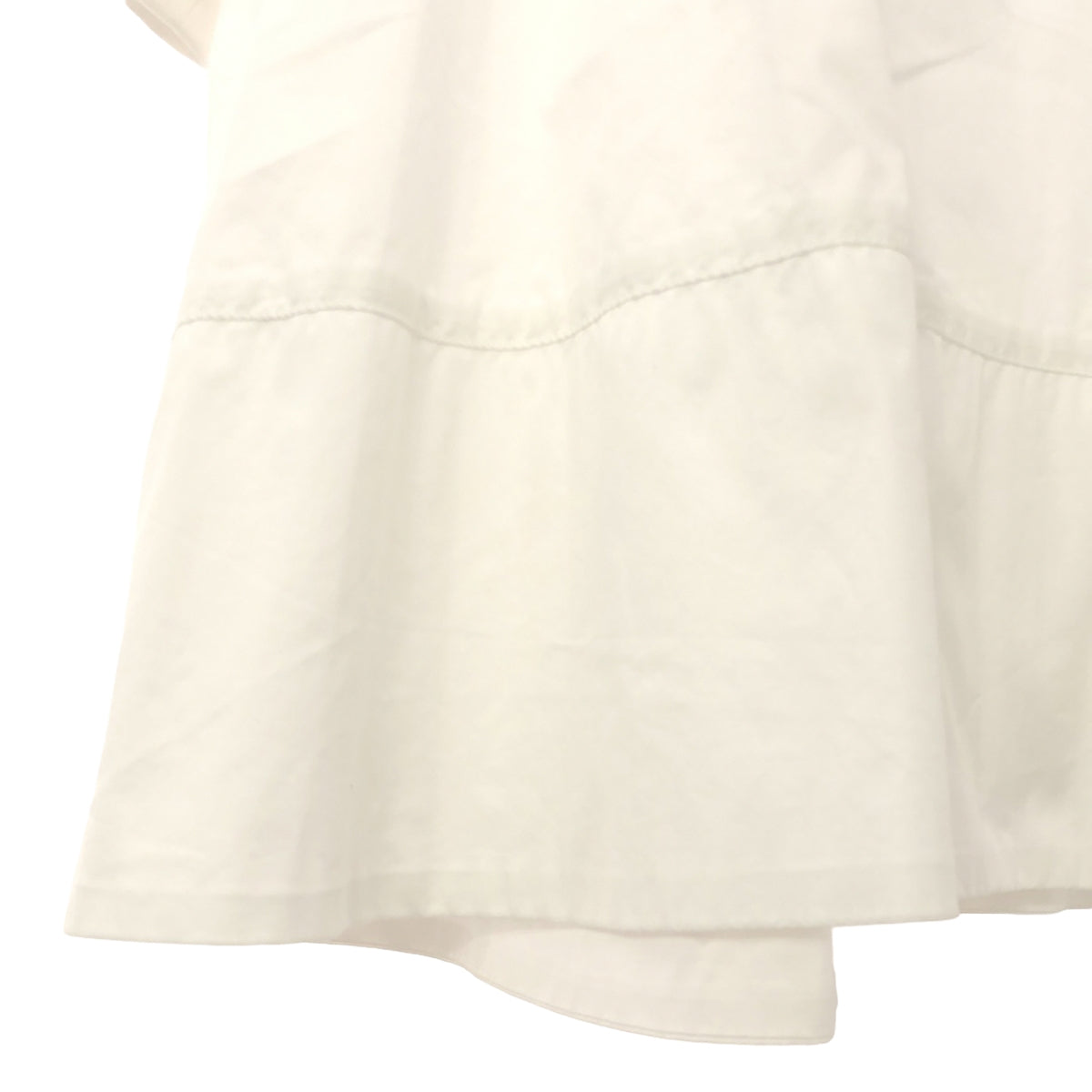 [Good Condition] yori | Side Gathered Puff Blouse | F | White | Women's