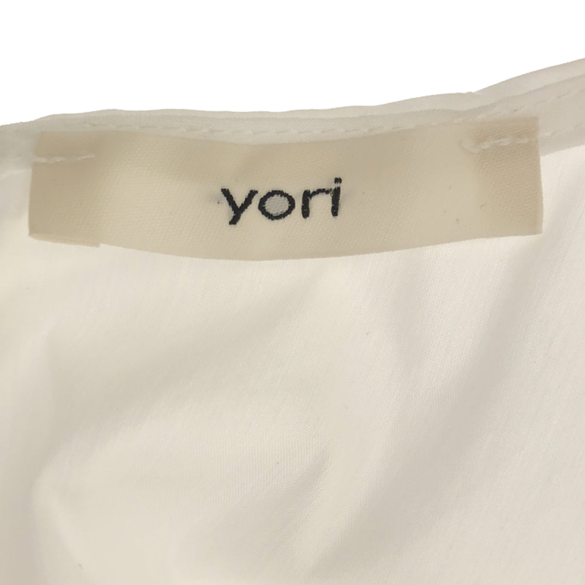 [Good Condition] yori | Side Gathered Puff Blouse | F | White | Women's