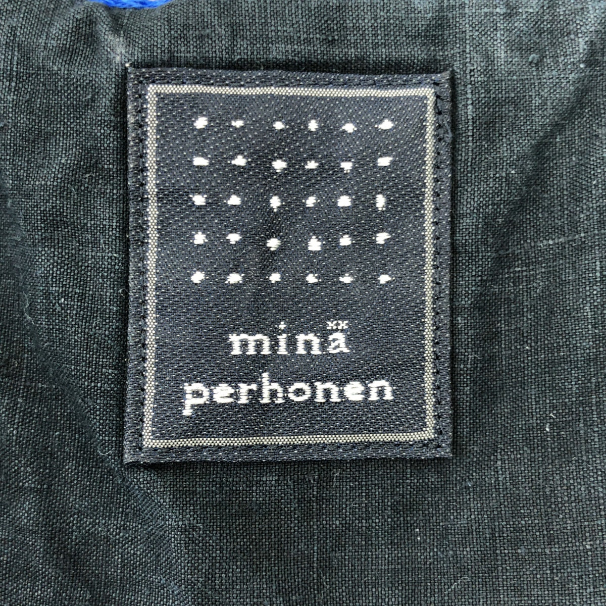 mina perhonen | 2020春夏 |絲帶鳥亞麻刺繡洋裝 | 36 |海軍 |女性的