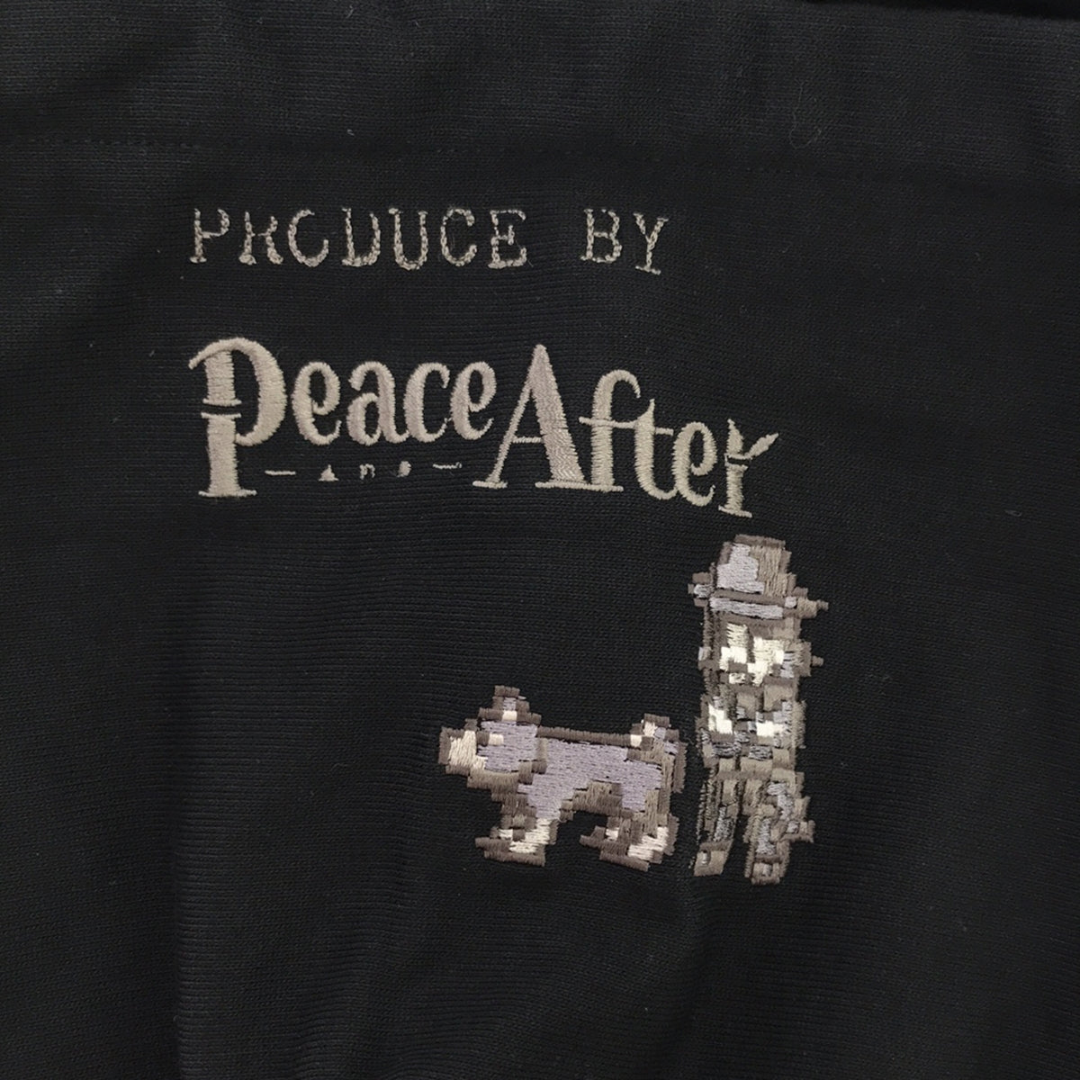 【美品】  BLACK Scandal YOHJI YAMAMOTO / ブラックスキャンダルヨウジヤマモト | x Peace and After Collaboration / ピース アンド アフター スウェット パーカー / プルオーバー フーディ | 2 | ブラック | メンズ