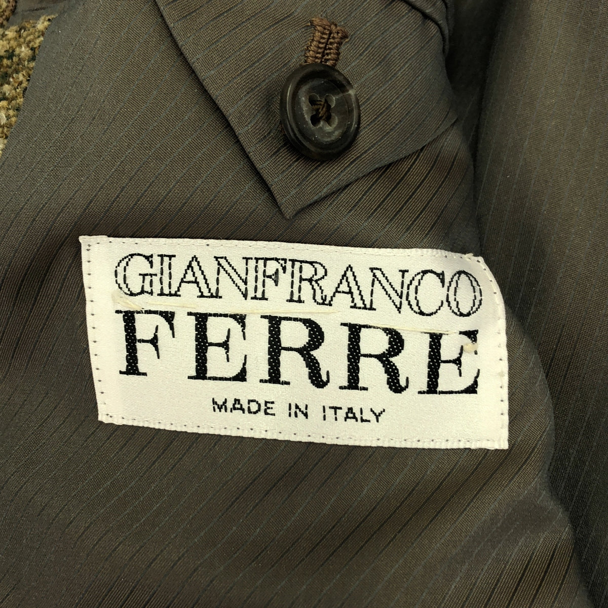 Gianfranco FERRE | Tweed single-breasted tailored jacket / fully lined | 50 | Men's