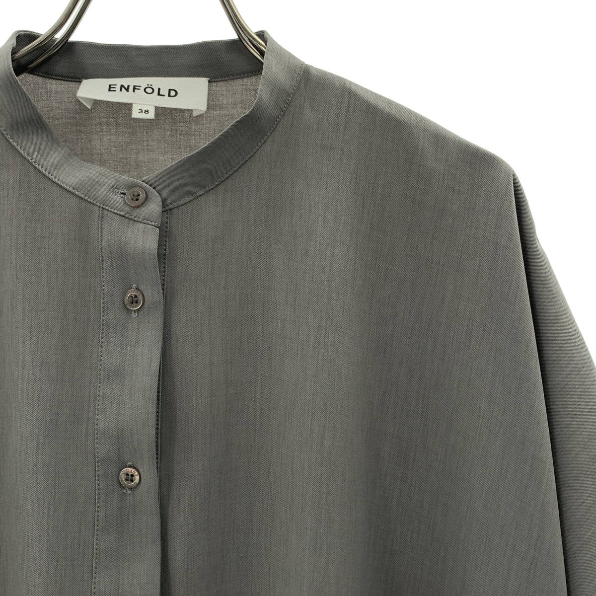 ENFOLD / エンフォルド | Comfortable Twill BIG シルエット ドレス ワンピース | 38 | レディース