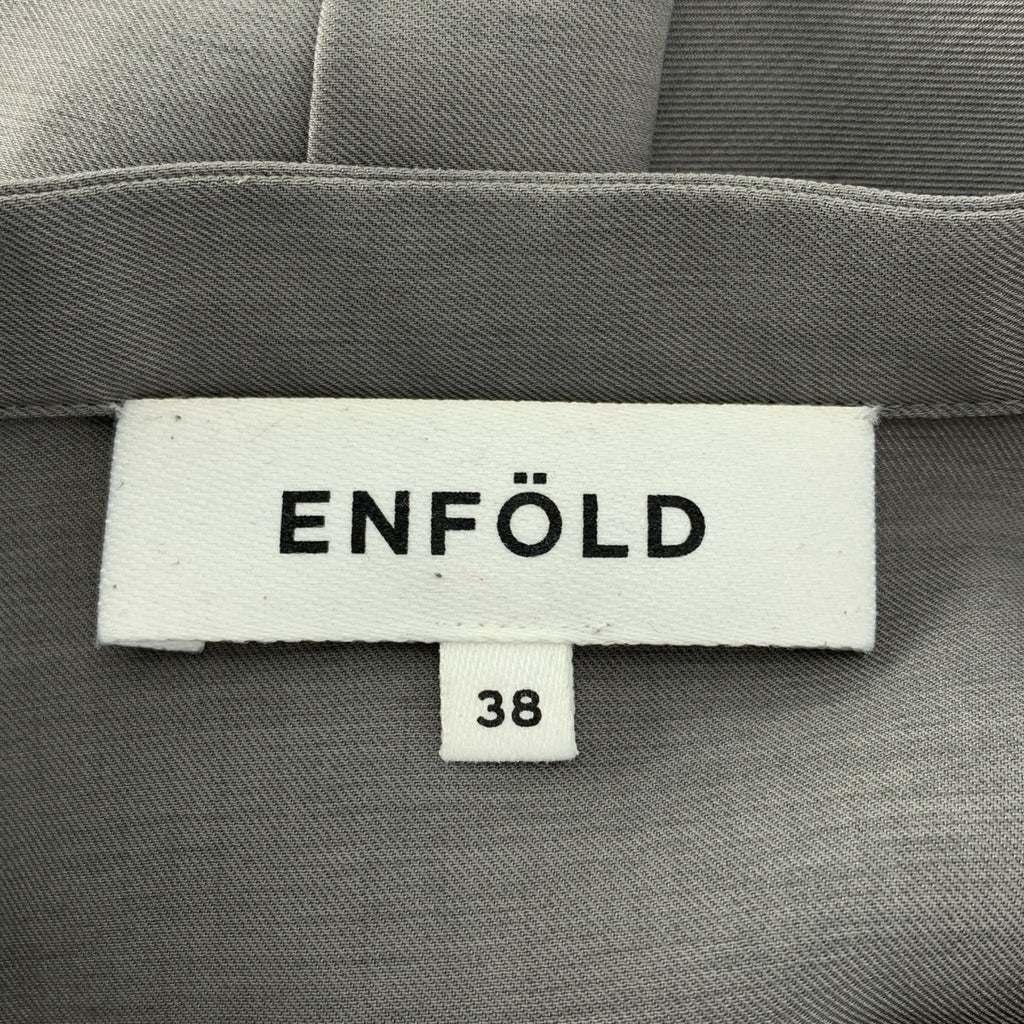 ENFOLD / エンフォルド | Comfortable Twill BIG シルエット ドレス ワンピース | 38 | レディース