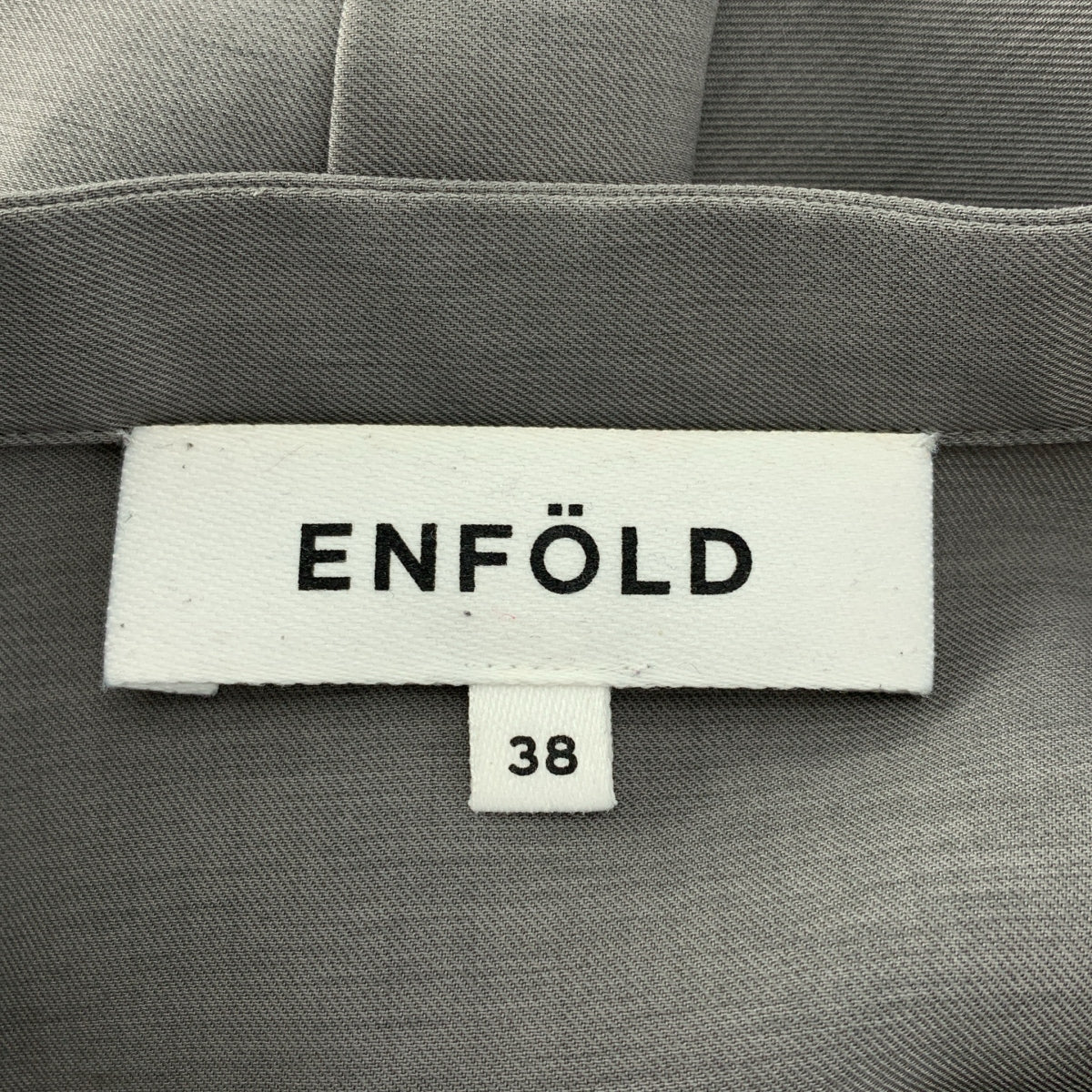 ENFOLD / エンフォルド | Comfortable Twill BIG シルエット ドレス ワンピース | 38 | レディース