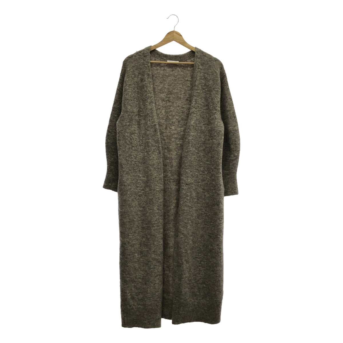 UNITED ARROWS | Mohair Blend Long Knit Gown Cardigan | Gray | Women's