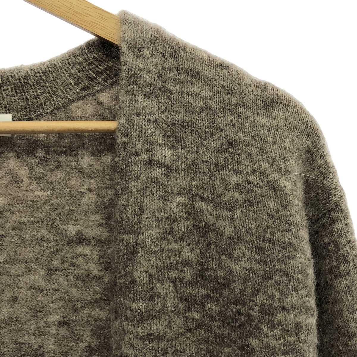 UNITED ARROWS | Mohair Blend Long Knit Gown Cardigan | Gray | Women's