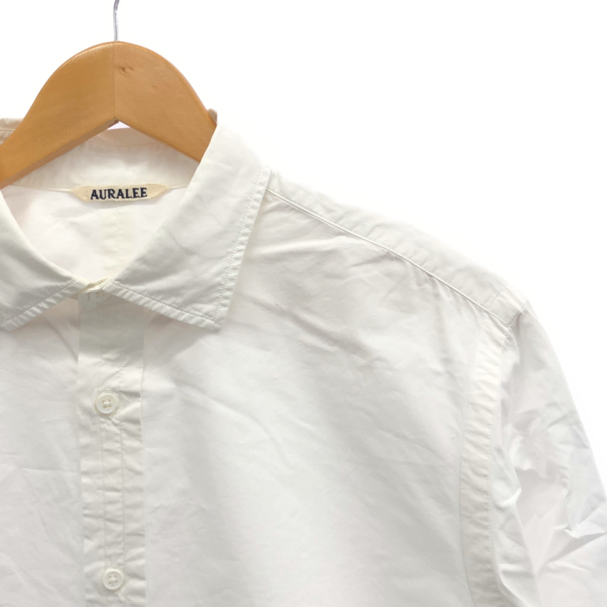 AURALEE / 오라리 | SELVEDGE WEATHER CLOTH SHIRTS / 웨더 크로스 셔츠 | 5 | 남성