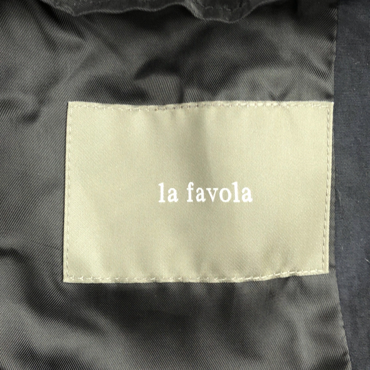 【新品】  La Favola / ラファーヴォラ | ナイロン ラップコート | 1 | ブラック | メンズ