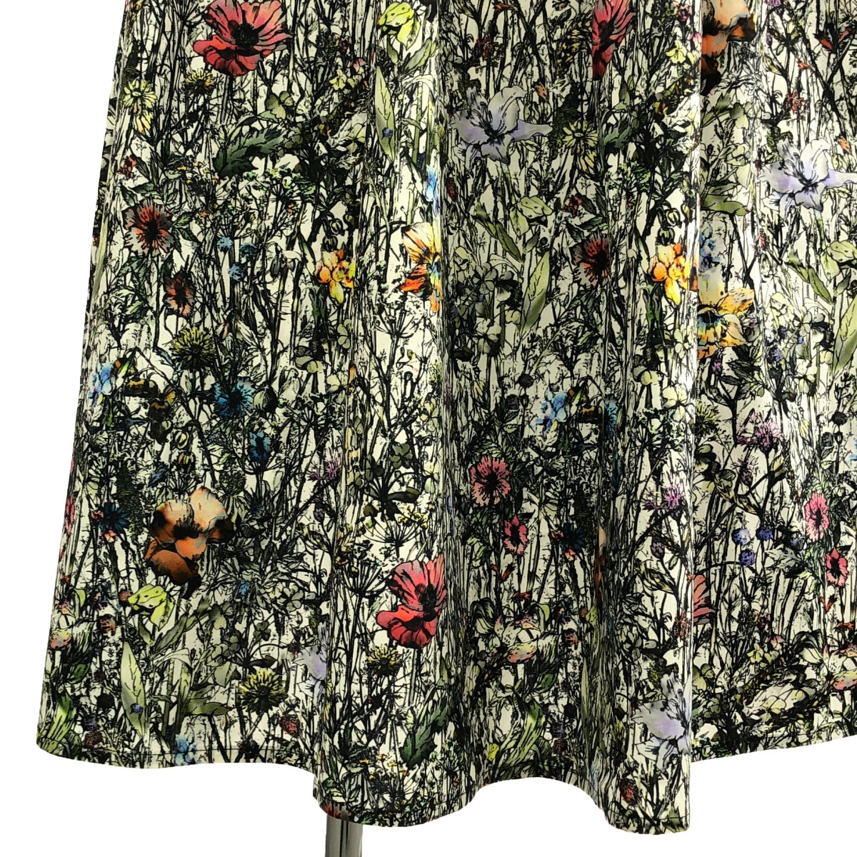 Christian Dior | 2021SS | All-over Millefleur Flower Gathered Voluminous Skirt | 36 | Women's