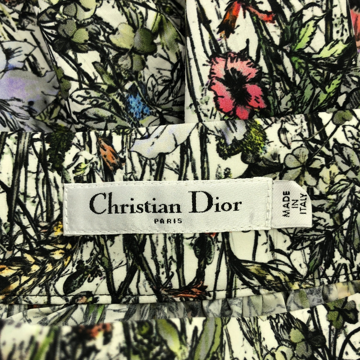 Christian Dior | 2021SS | All-over Millefleur Flower Gathered Voluminous Skirt | 36 | Women's