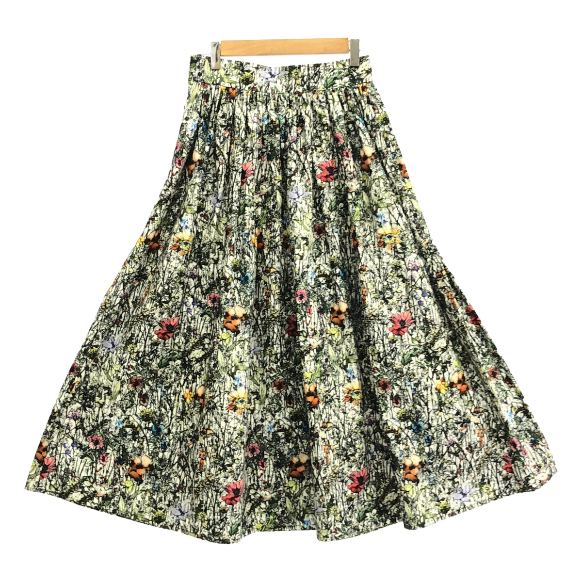 Christian Dior | 2021SS | All-over Millefleur Flower Gathered Voluminous Skirt | 36 | Women's