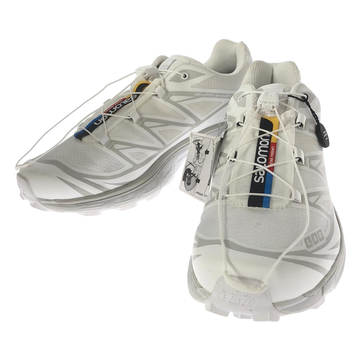 【신품】 SALOMON / 살로몬 | XT-6 ADV 로우 컷 스니커즈 | 26.5 | White/White/Lunar Rock / 화이트 | 맨즈