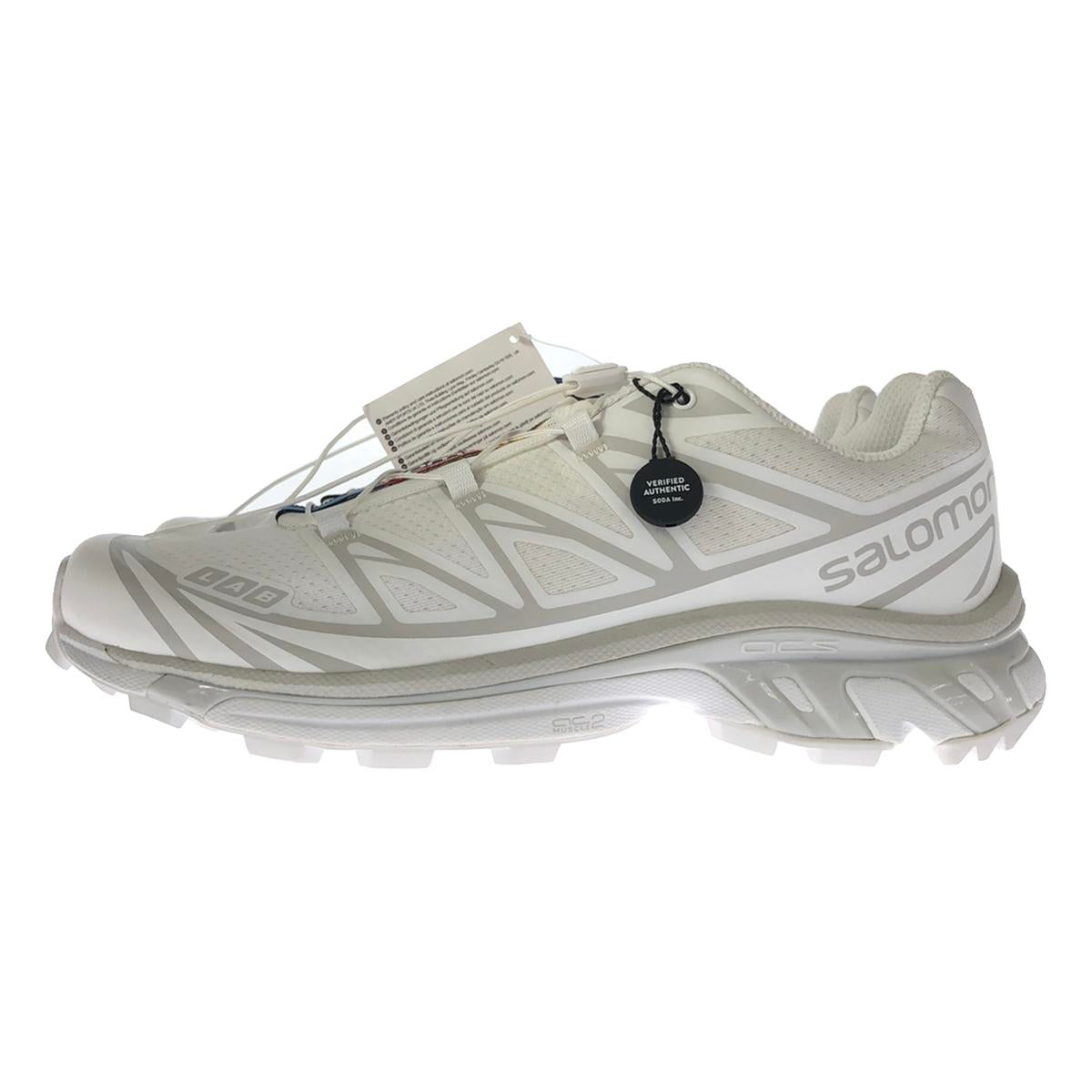 【신품】 SALOMON / 살로몬 | XT-6 ADV 로우 컷 스니커즈 | 26.5 | White/White/Lunar Rock / 화이트 | 맨즈