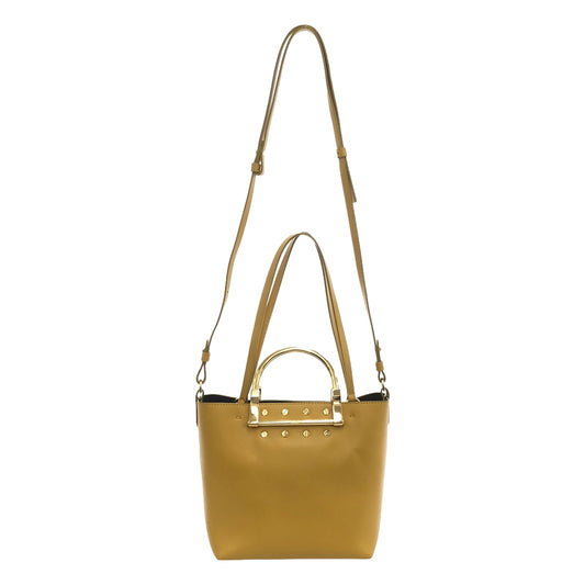 ZANCHETTI | 3way Gold Handle Mini Bag | Yellow/Gold | Women's