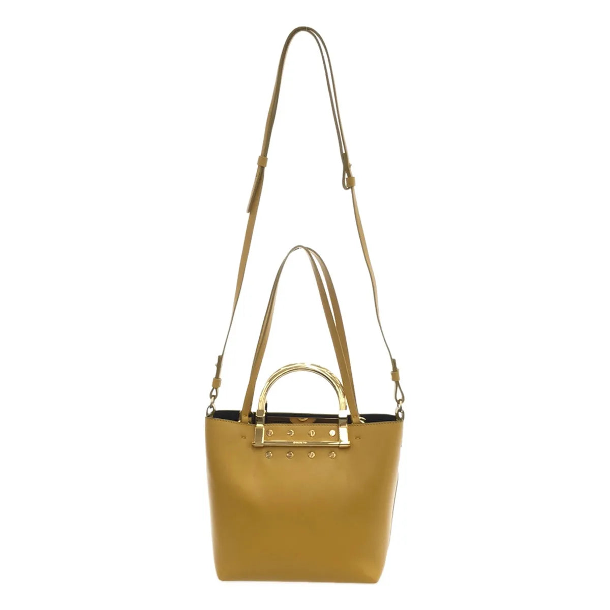 贊切蒂 | 3way 金色手柄迷你包 |黃色/金色 |女性的