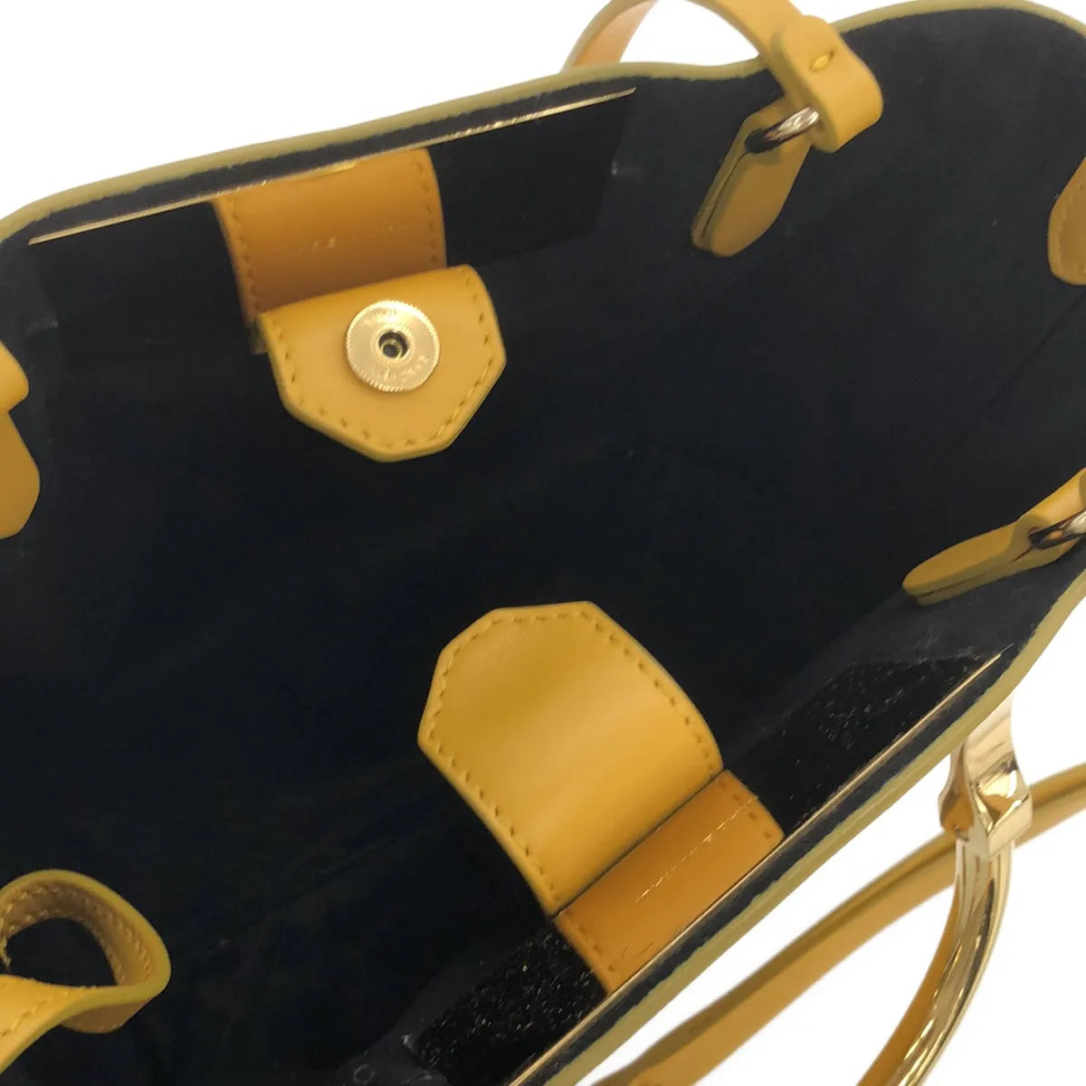 贊切蒂 | 3way 金色手柄迷你包 |黃色/金色 |女性的