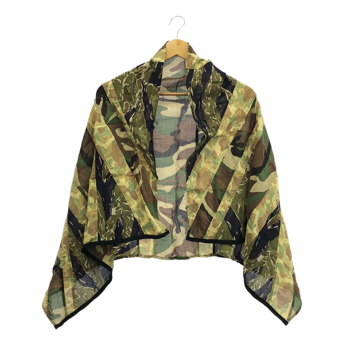 ensou / エンソウ | 総柄 迷彩 カモフラージュ パッチ スカーフ ストール | カーキ