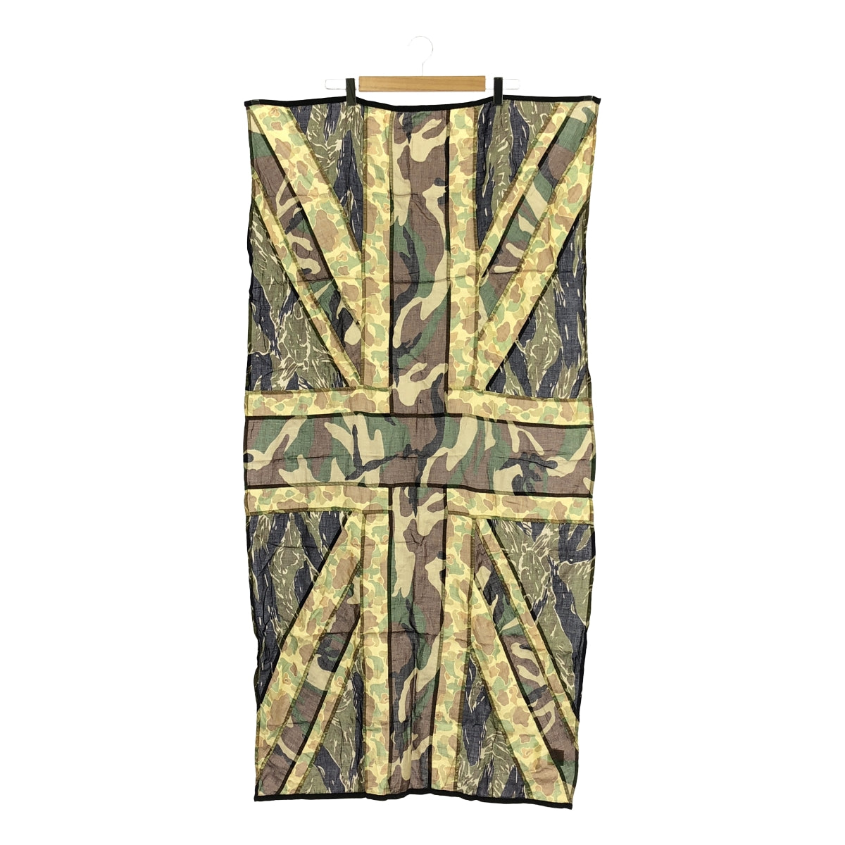 ensou / エンソウ | 総柄 迷彩 カモフラージュ パッチ スカーフ ストール | カーキ