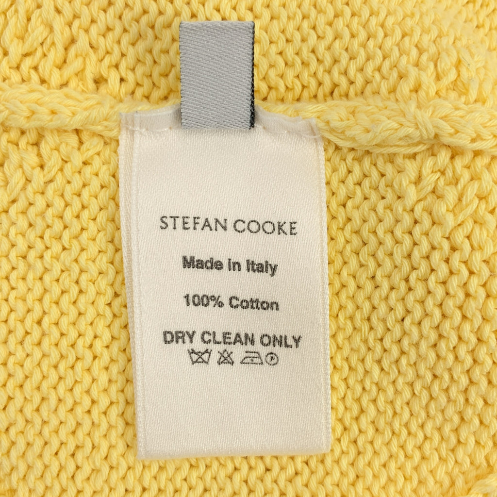 Stefan Cooke / 스테판 쿡 | Diamond slashed jumper with floral embroidery / 코튼 엠브로이드 컷아웃 니트 | S |