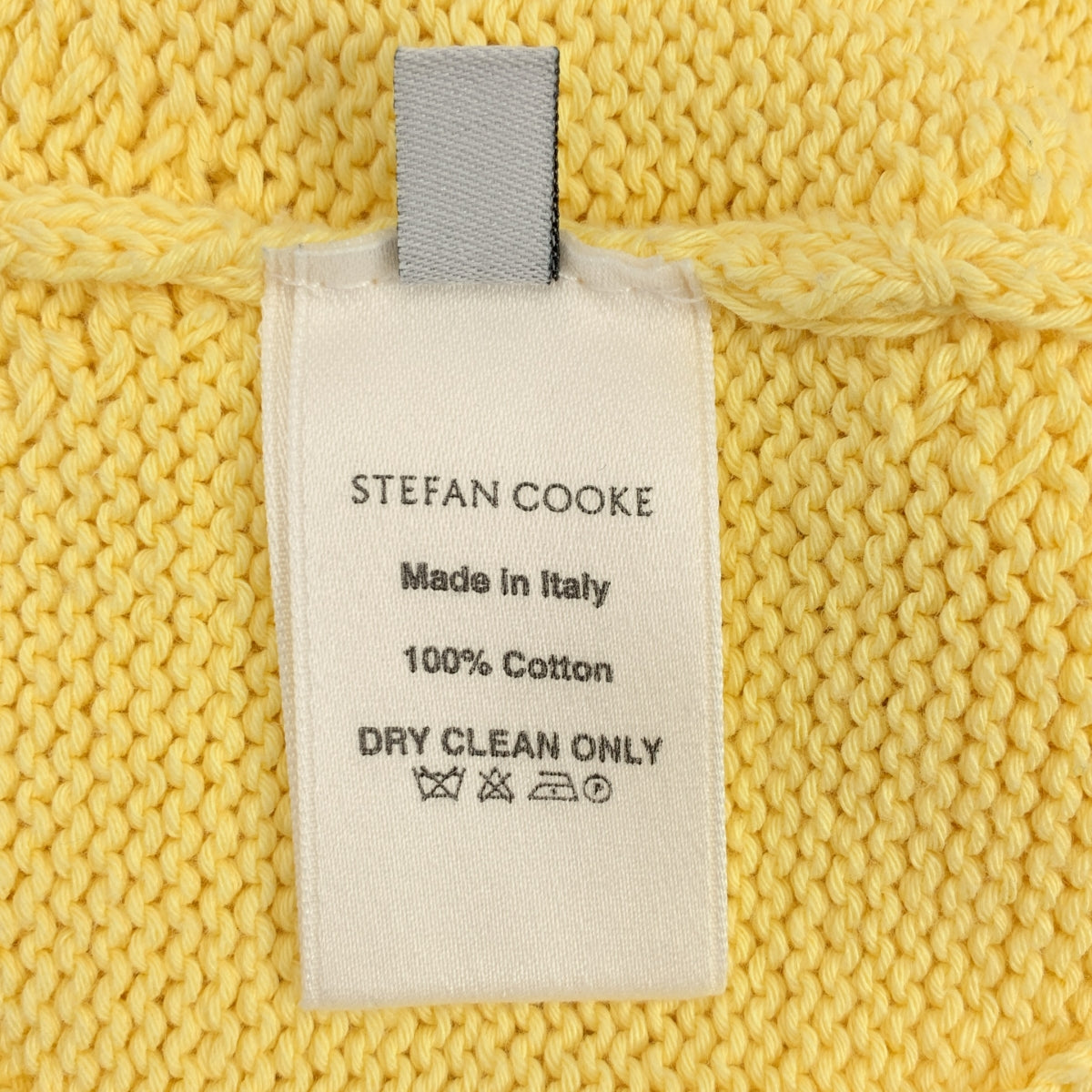 Stefan Cooke | 菱形鏤空花卉刺繡套頭衫 / 棉質刺繡鏤空針織衫 | S 碼 | 黃色 | 女款