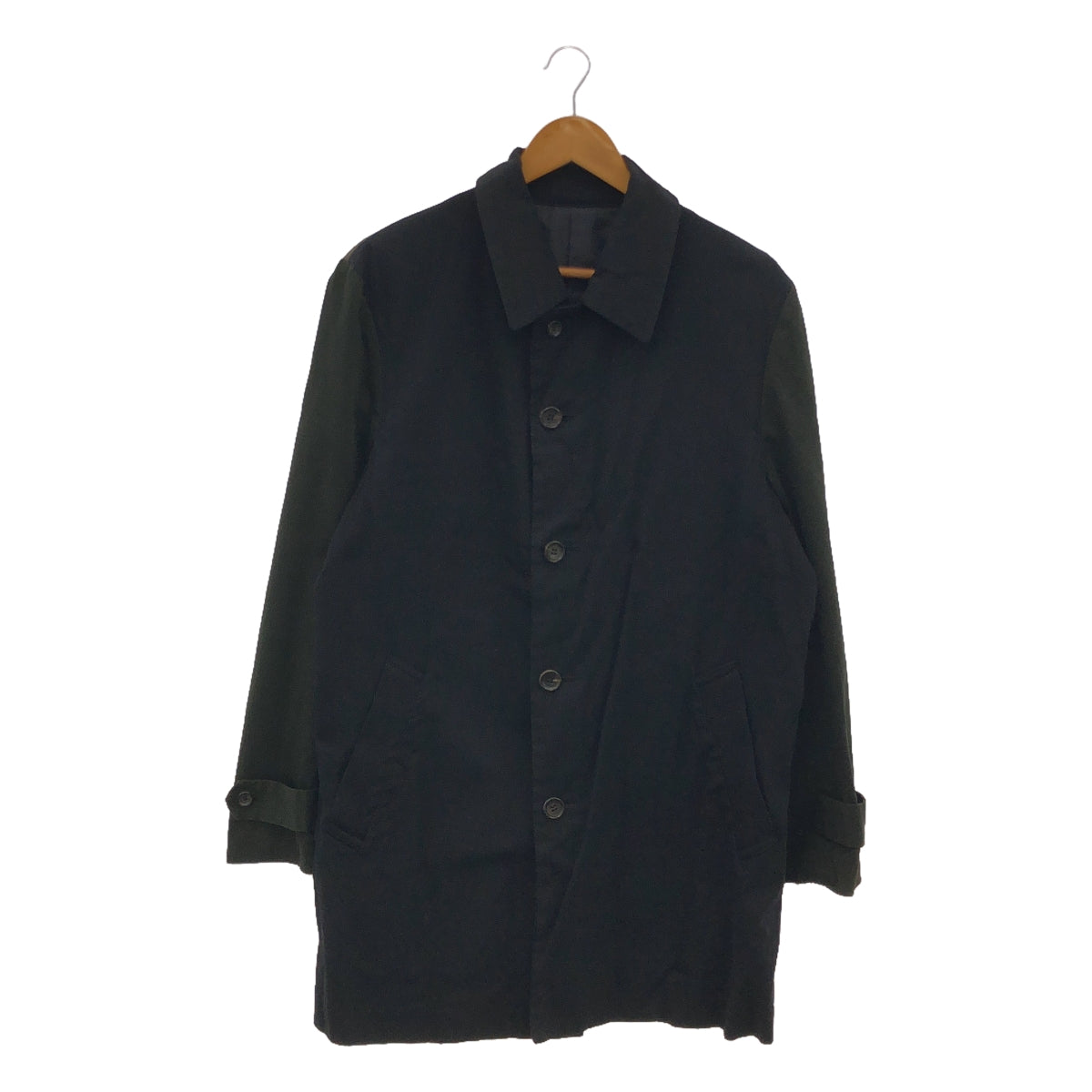 COMME des GARCONS HOMME / 컴데 갤슨 옴므 | 2007SS | 컬러 블록 패널 전환 스텐 컬러 코트 | M | 남성