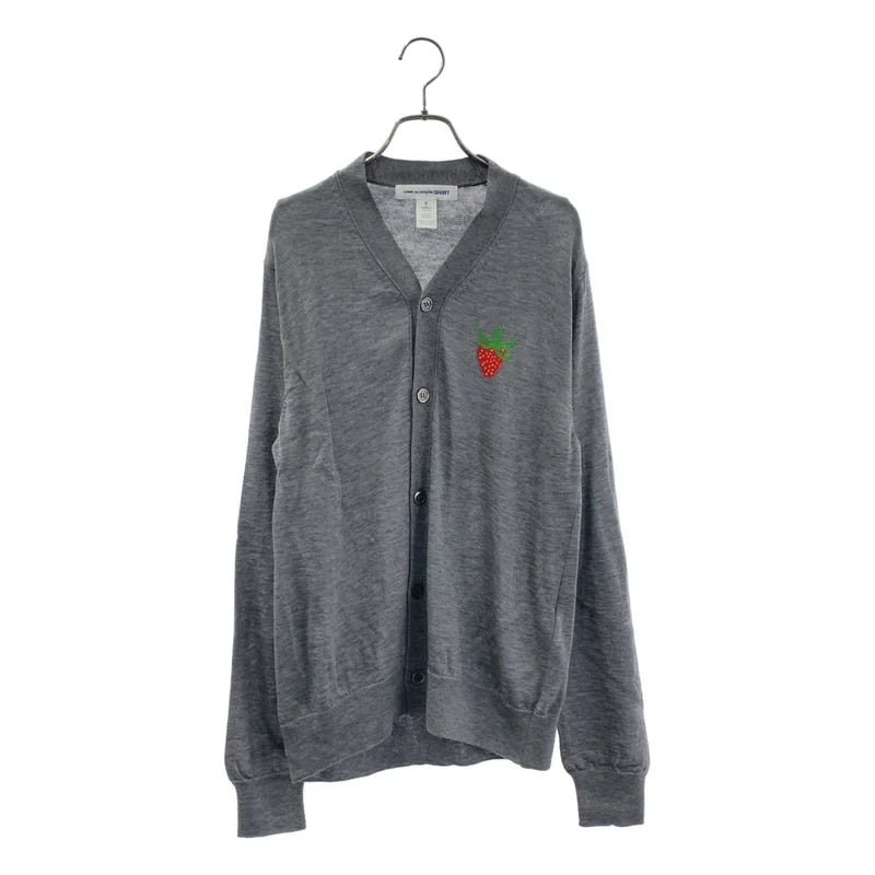 COMME des GARCONS SHIRT / 꼼데가르송 셔츠 | 2023SS | 딸기 모티프 아크릴 니트 가디건 | M | 남성