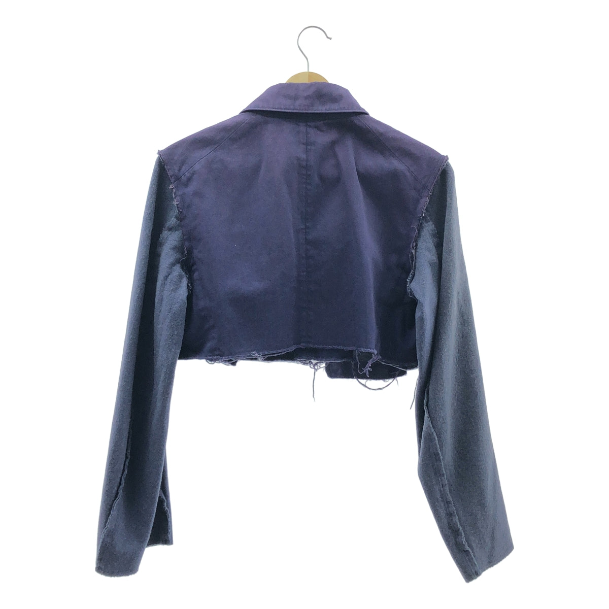 COMME des GARCONS | 成衣染色棉質短羊毛袖外套 | M碼 | 海軍藍 | 女款