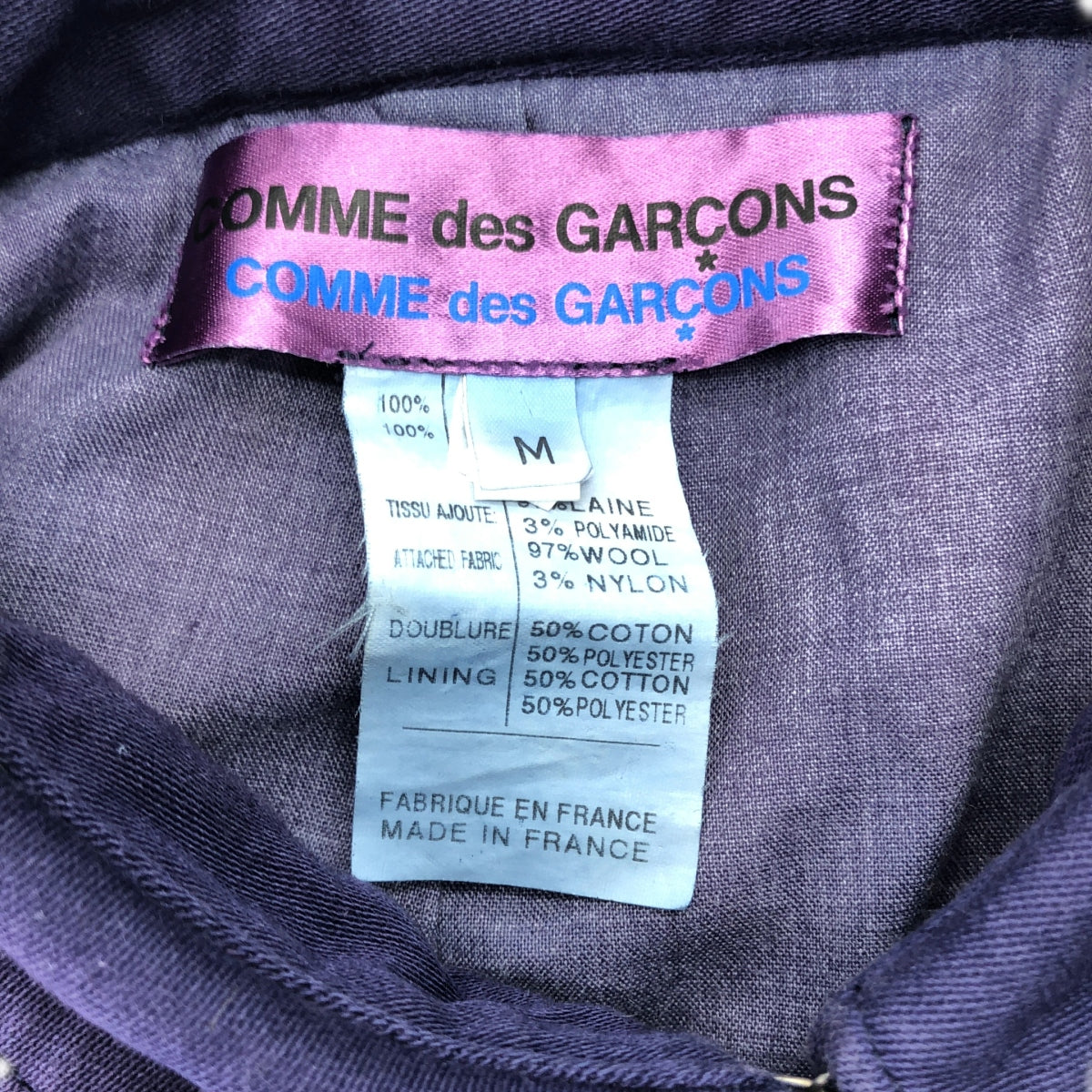 COMME des GARCONS | 成衣染色棉質短羊毛袖外套 | M碼 | 海軍藍 | 女款