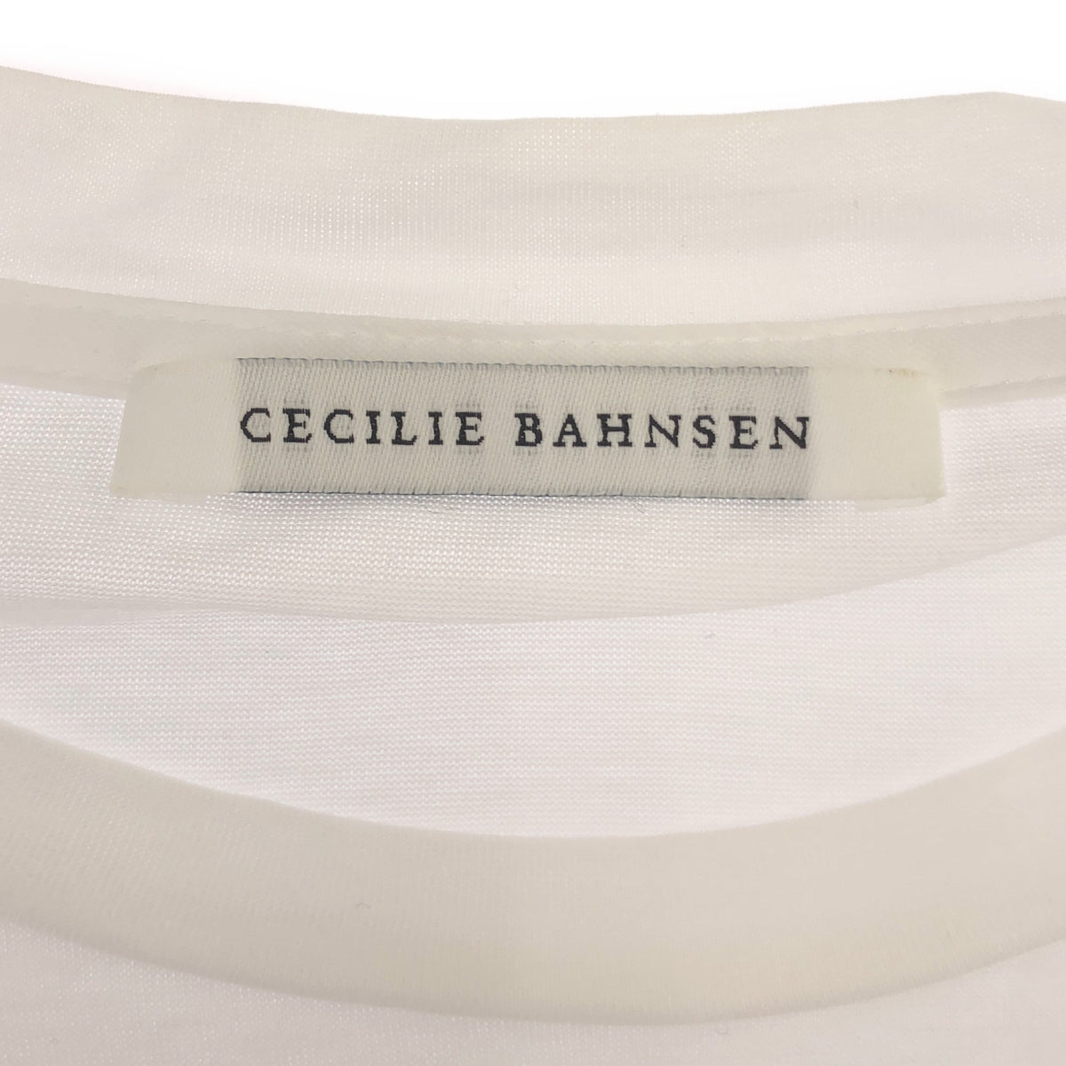 Cecilie Bahnsen | Gathered sleeve cut-and-sew with different fabrics | UK6 | White | Women's