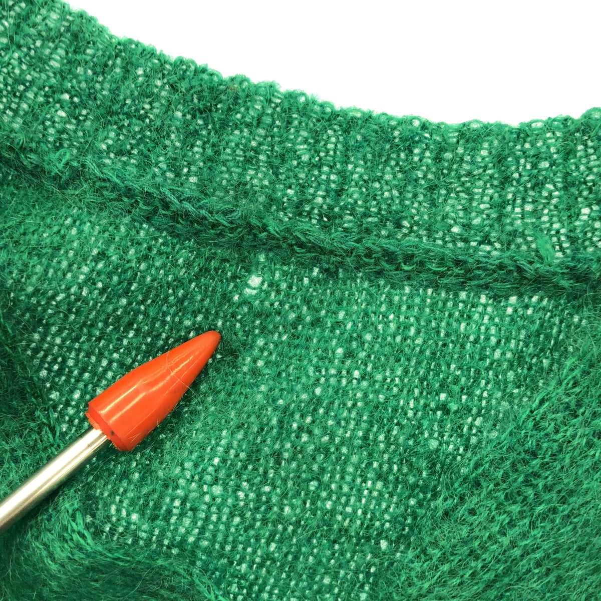 CURRENTAGE | Mohair knit cardigan | Green | Women's