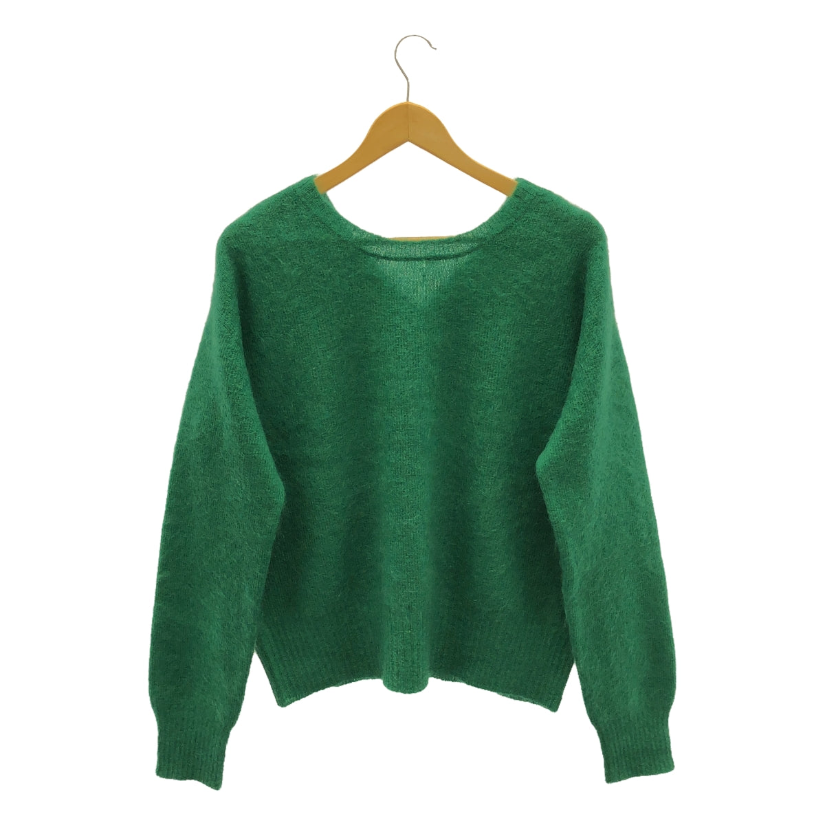 CURRENTAGE | Mohair knit cardigan | Green | Women's