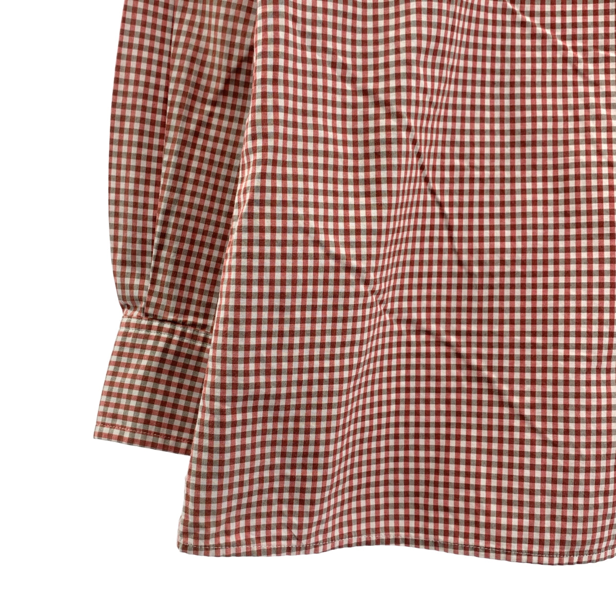 マーガレットハウエル　ギンガムチェックシャツ MARGARET HOWELL（マーガレットハウエル） シャツ DRY WOOL GINGHAM