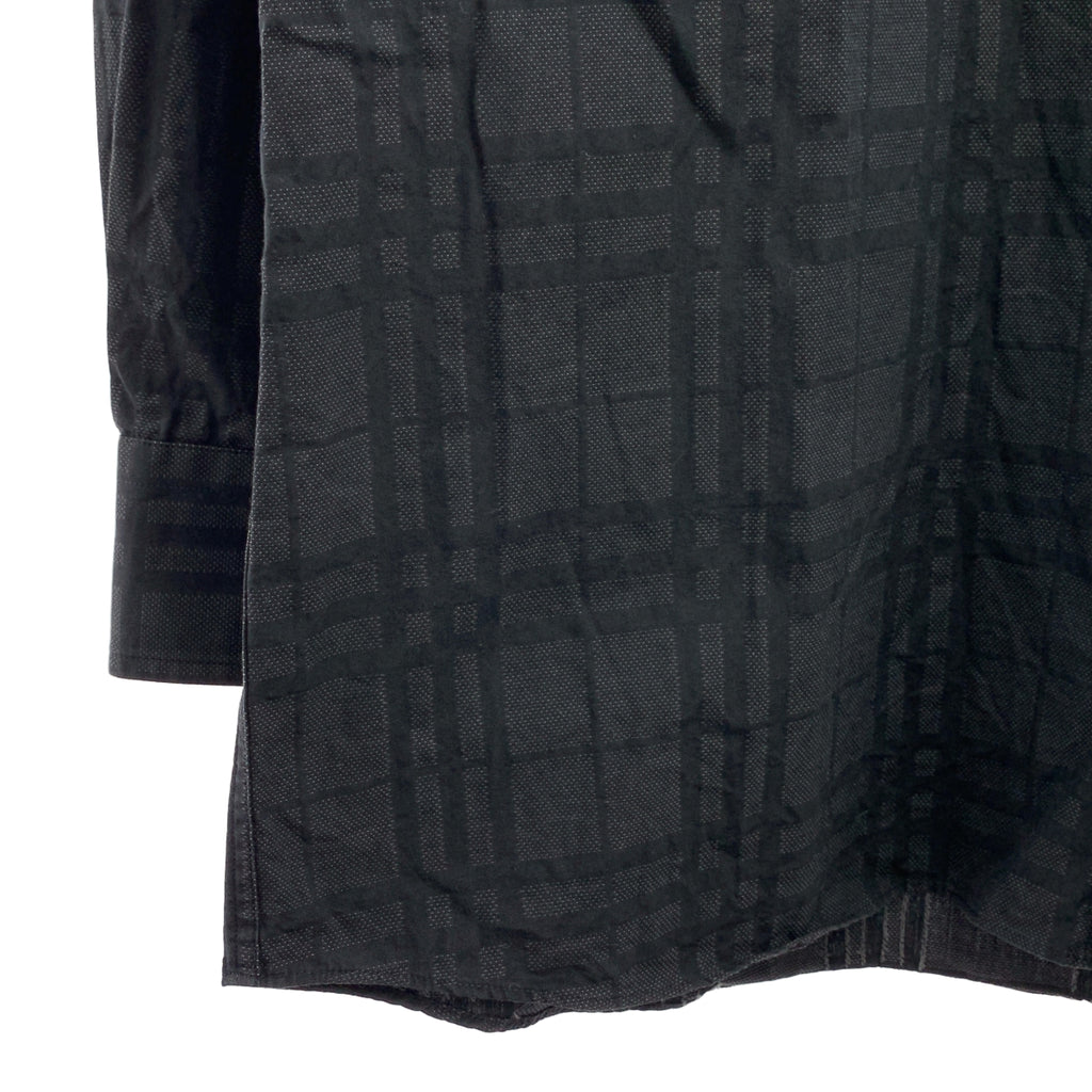 BURBERRY LONDON / バーバリーロンドン | コットン チェック シャツ | L | ブラック/グレー | レディース