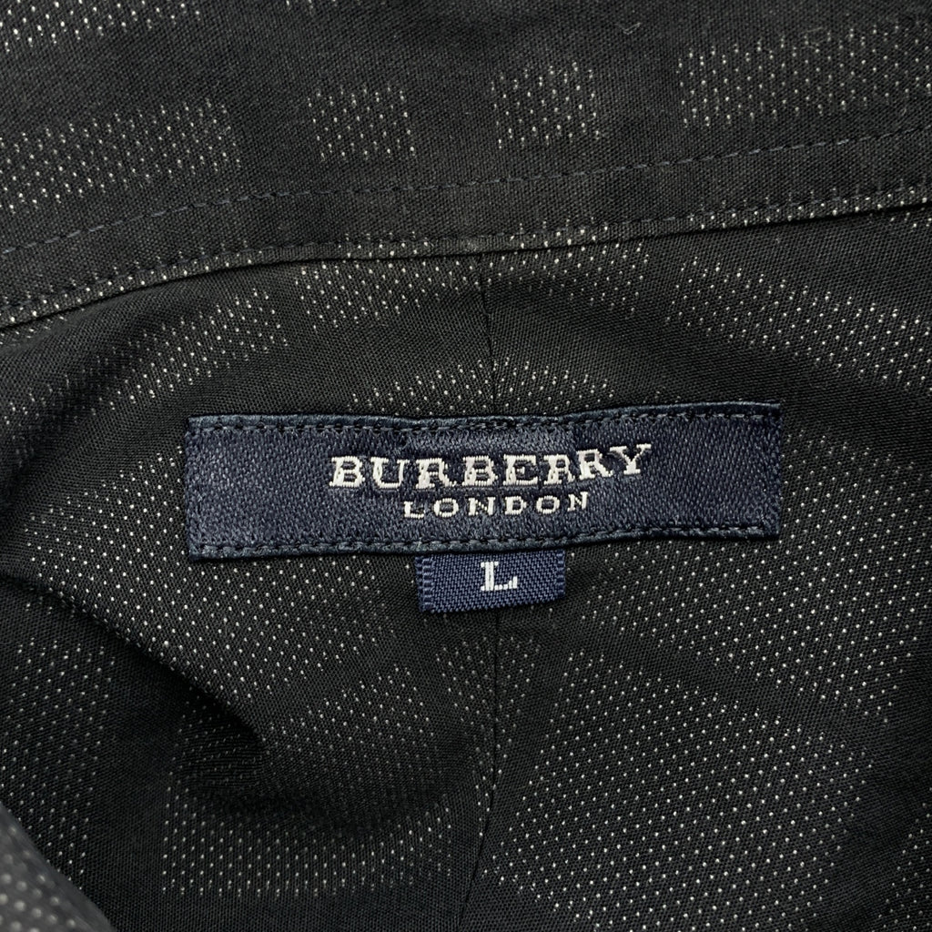 BURBERRY LONDON / バーバリーロンドン | コットン チェック シャツ | L | ブラック/グレー | レディース