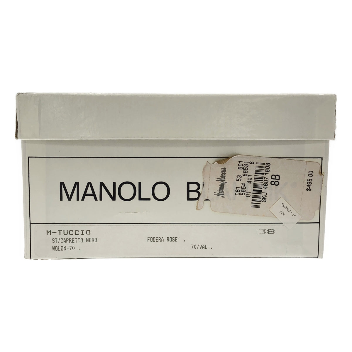 MANOLO BLAHNIK / マノロブラニク | レザー ポインテッドトゥ ヒールパンプス | 38 |