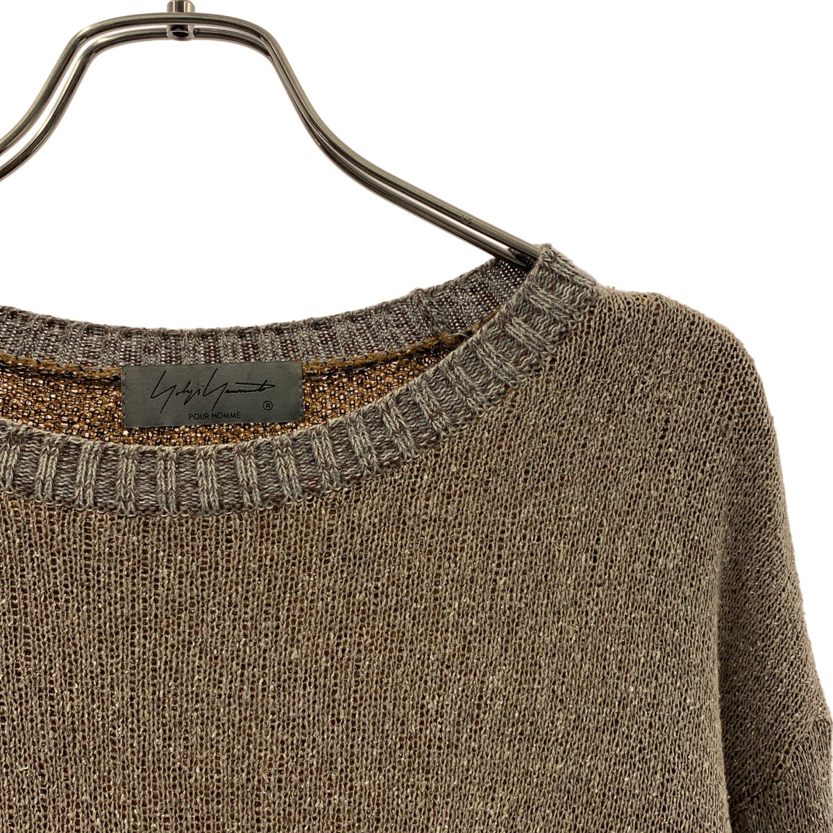 YOHJI YAMAMOTO POUR HOMME / ヨウジヤマモトプールオム | 2022SS | 7G MESSAGE JACQUARD ASAP PRINT LONG SLEEVES なるはや柄 ニット | 3 | メンズ