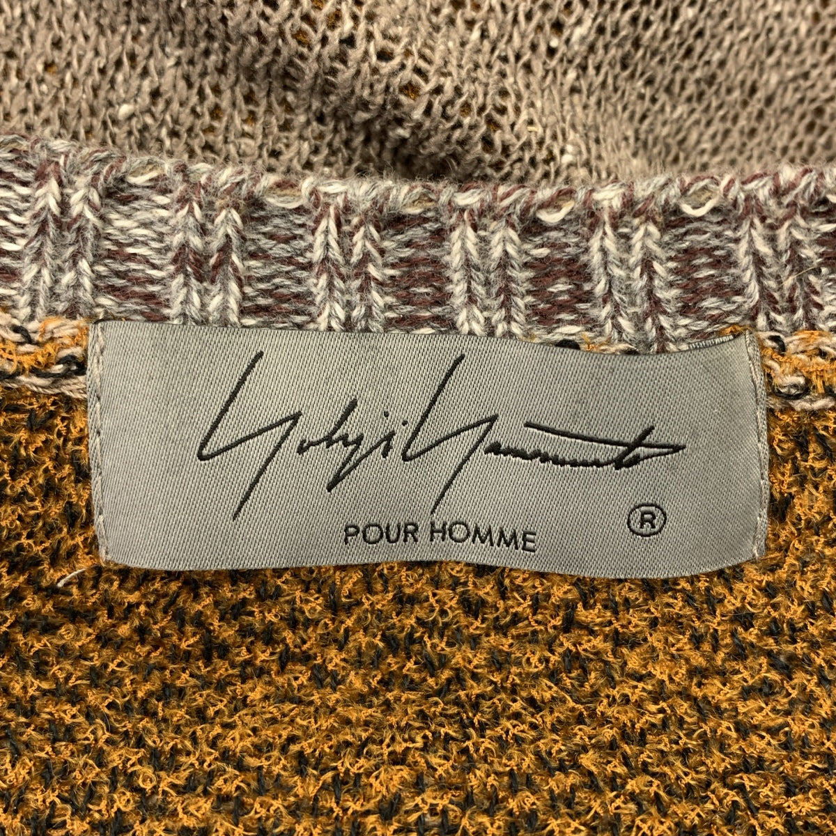 YOHJI YAMAMOTO POUR HOMME / ヨウジヤマモトプールオム | 2022SS | 7G MESSAGE JACQUARD ASAP PRINT LONG SLEEVES なるはや柄 ニット | 3 | メンズ