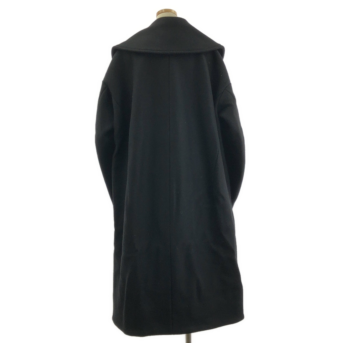 【美品】  HARUNOBUMURATA / ハルノブムラタ | ILYSSA ウール メルトン コート | 36 | ブラック | レディース