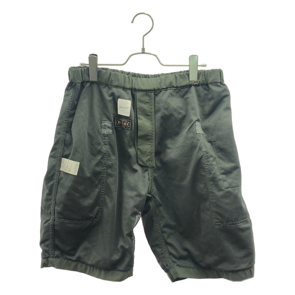 sage de cret / 사주 데쿠레 | × BEAMS PLUS 와이드 카고 반바지 반바지 / 메쉬 총 안감 | L | 남성