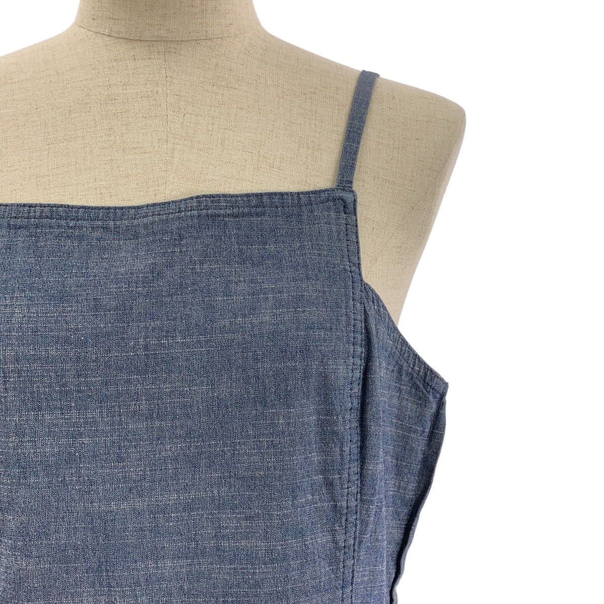 [狀況極佳] 香奈兒 | Coco Mark 03P 牛仔棉質褶皺喇叭裙 | 尺寸 40 | 藍色 | 女款