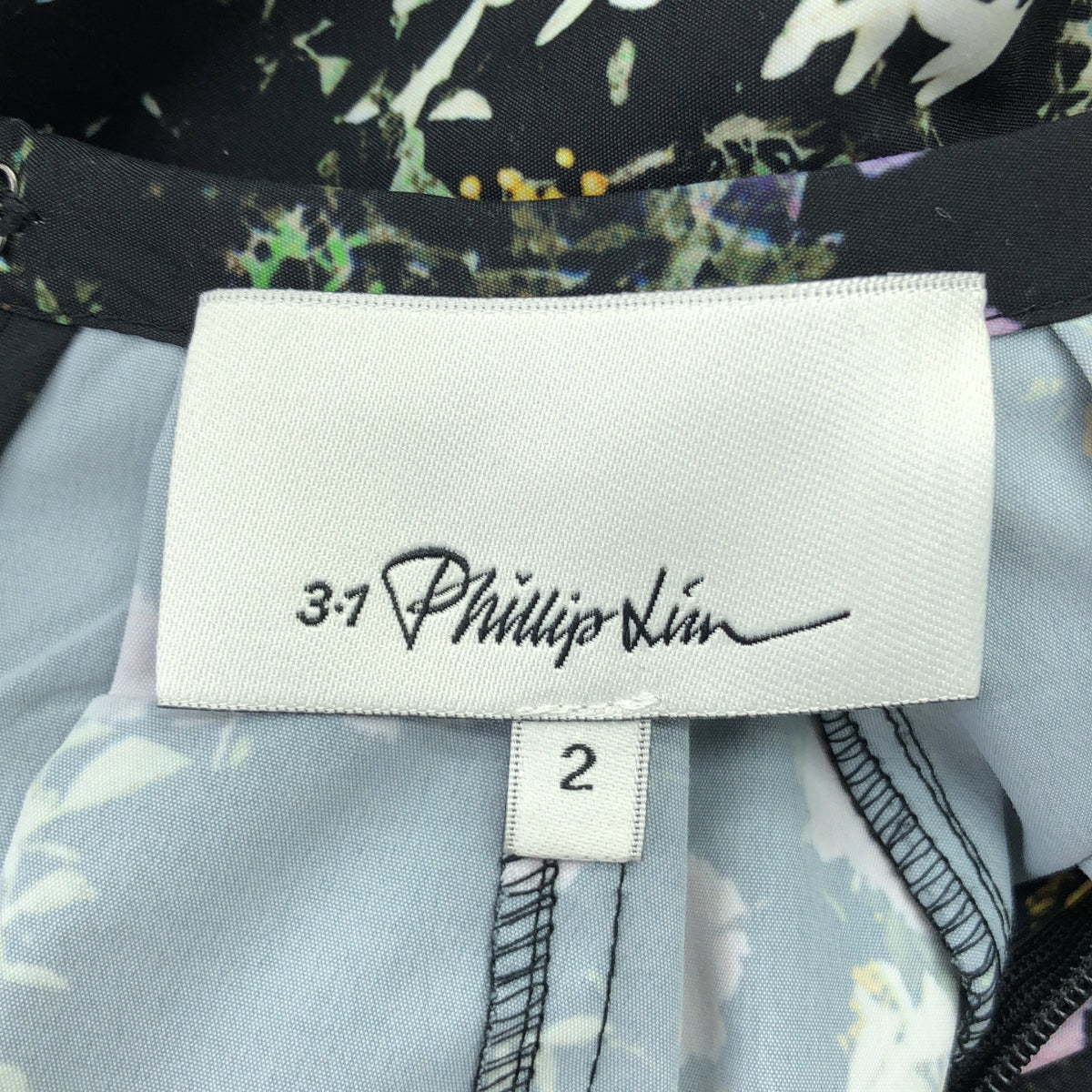 3.1 Phillip Lim | 褶皺袖花卉印花洋裝 | 2 碼 | 女款