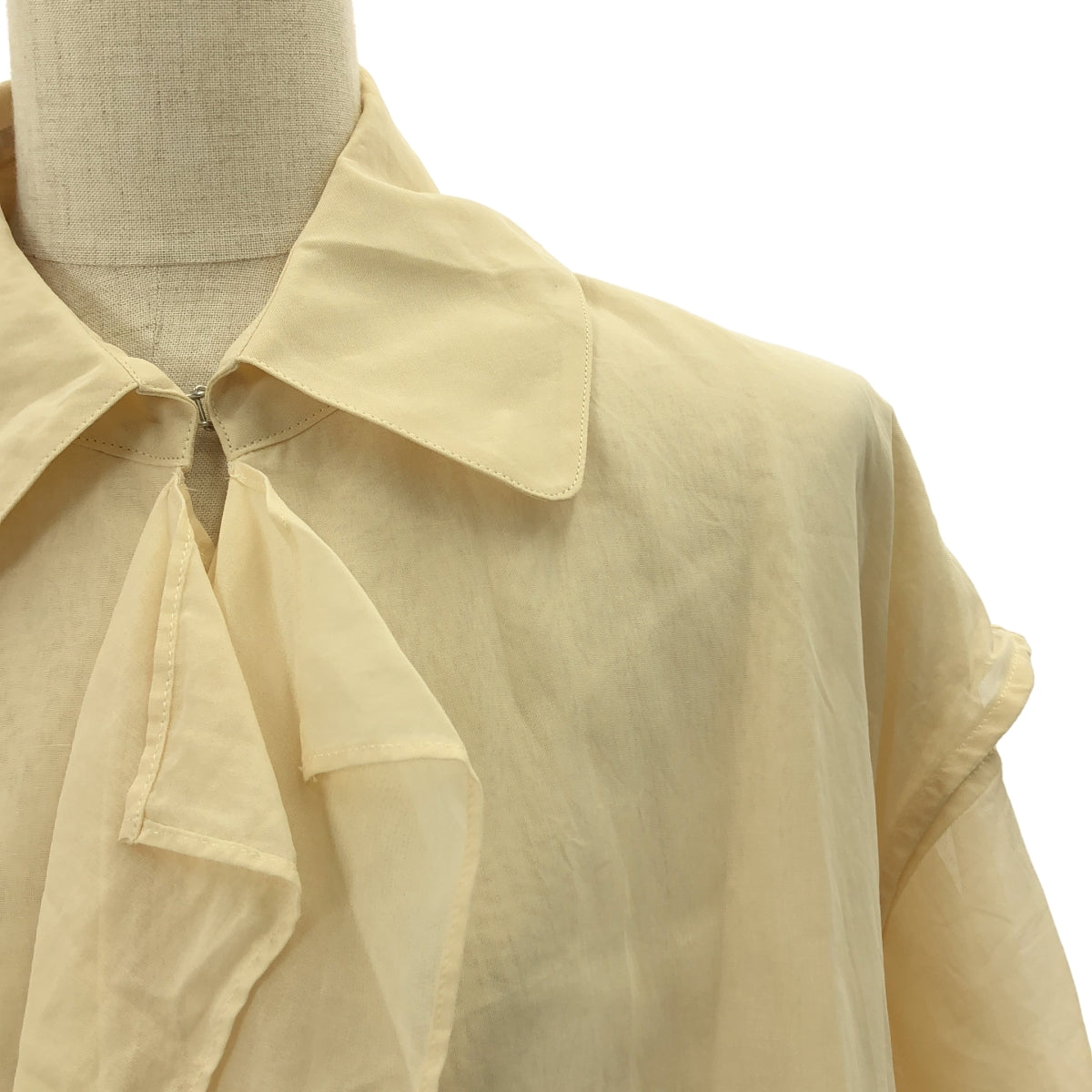 TENNE HANDCRAFTED MODERN / テンハンドクラフテッドモダン | オーバーシルエット オーガンジー ベルテッド コート | F | レディース