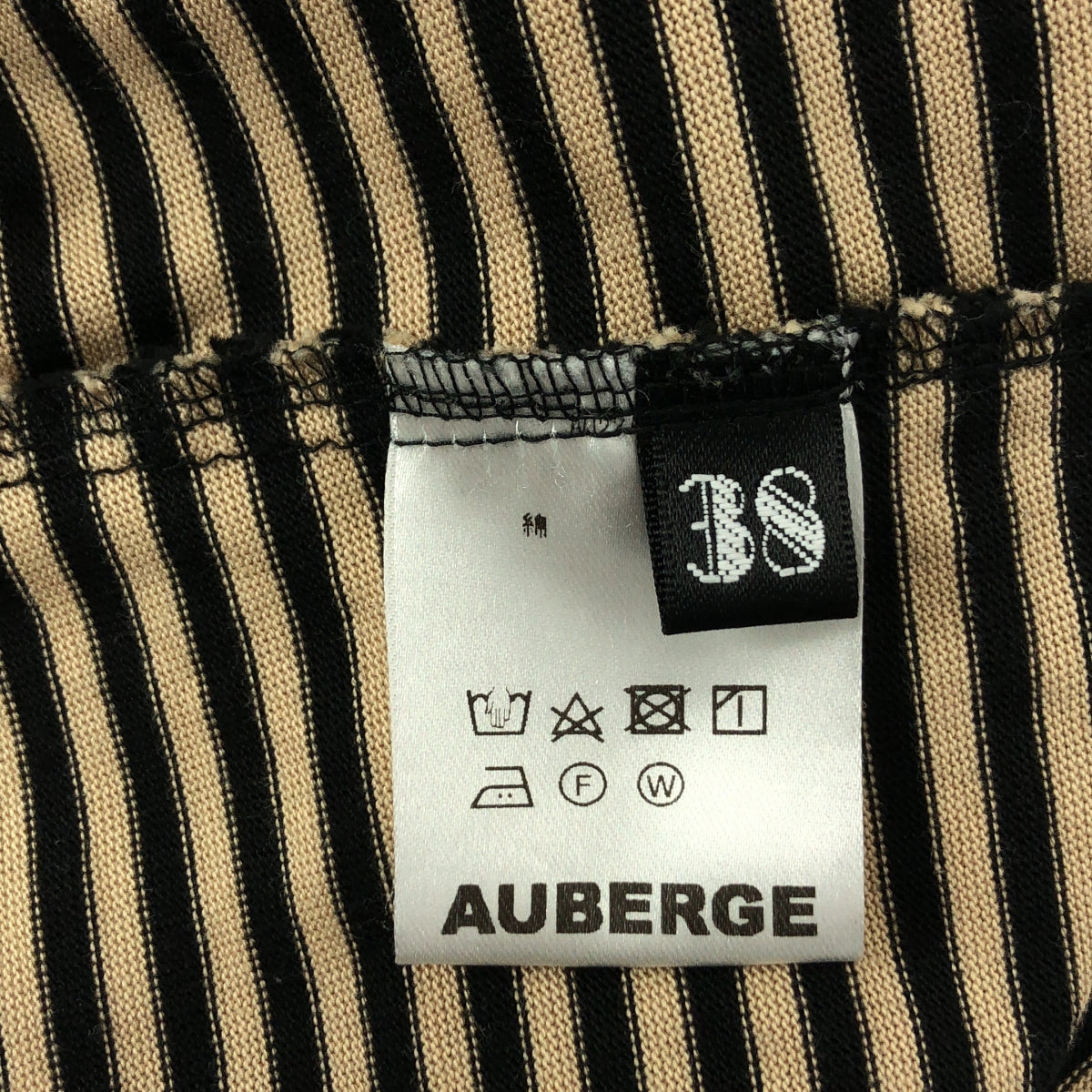 AUBERGE | 條紋圓領上衣 | 尺寸 38 | 男款