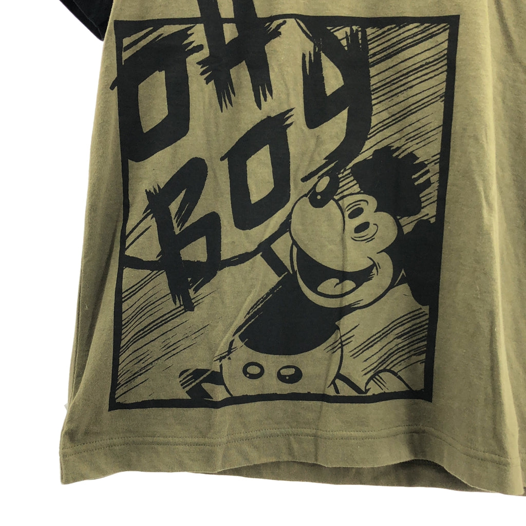 黑色 COMME des GARÇONS | 2020 春夏 | × Disney / Disney 聯名款 Logo 米奇印花雙色襯衫 | M 碼 |