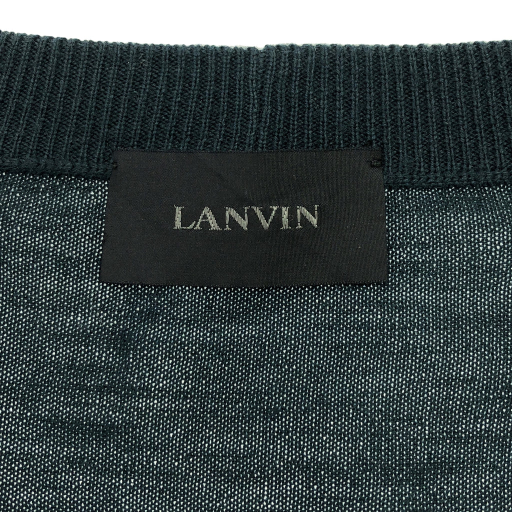 LANVIN / 람방 | 울 니트 풀오버 | 48 | 네이비 계 | 남성