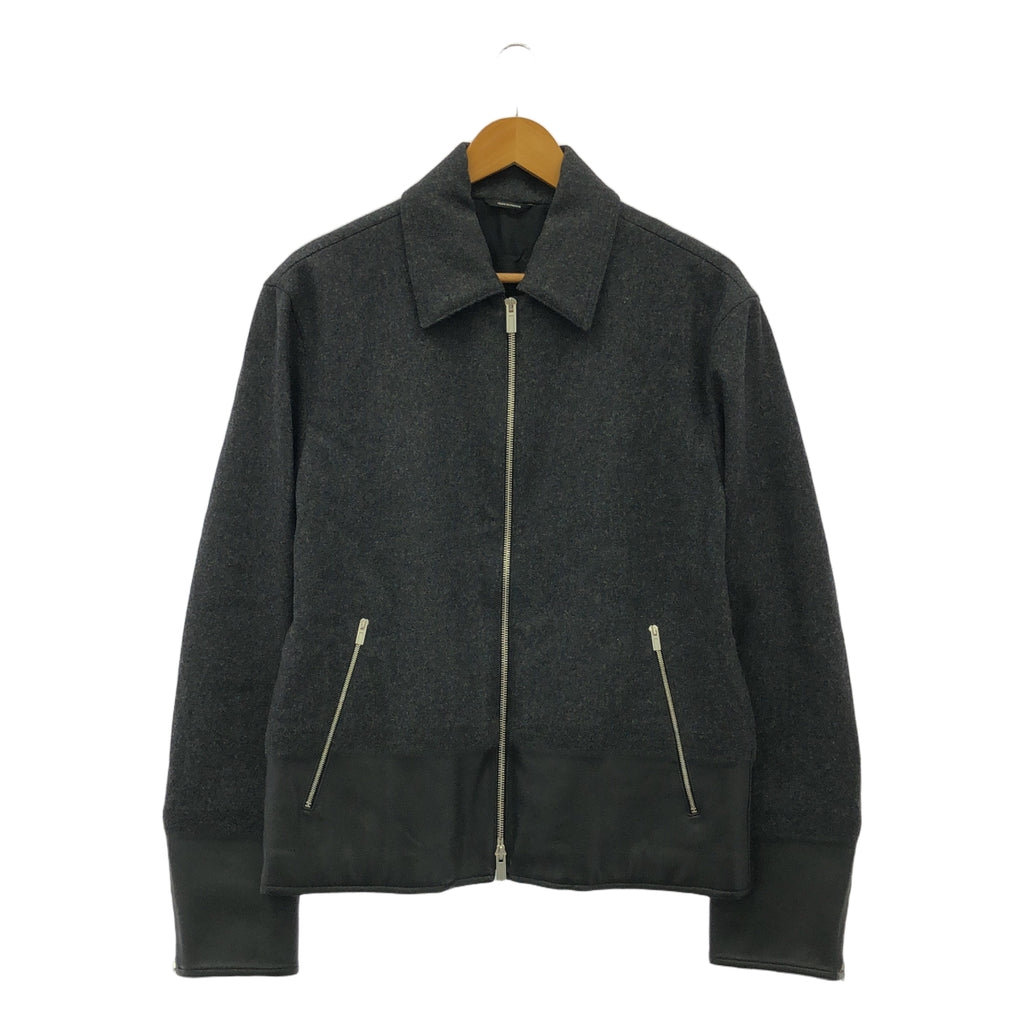 【미품】 HERMES / 헤르메스 | 2014AW | 팬텀 테크닉 램 가죽 전환 울 블루존 | 46 | 그레이 / 블랙 | 남성