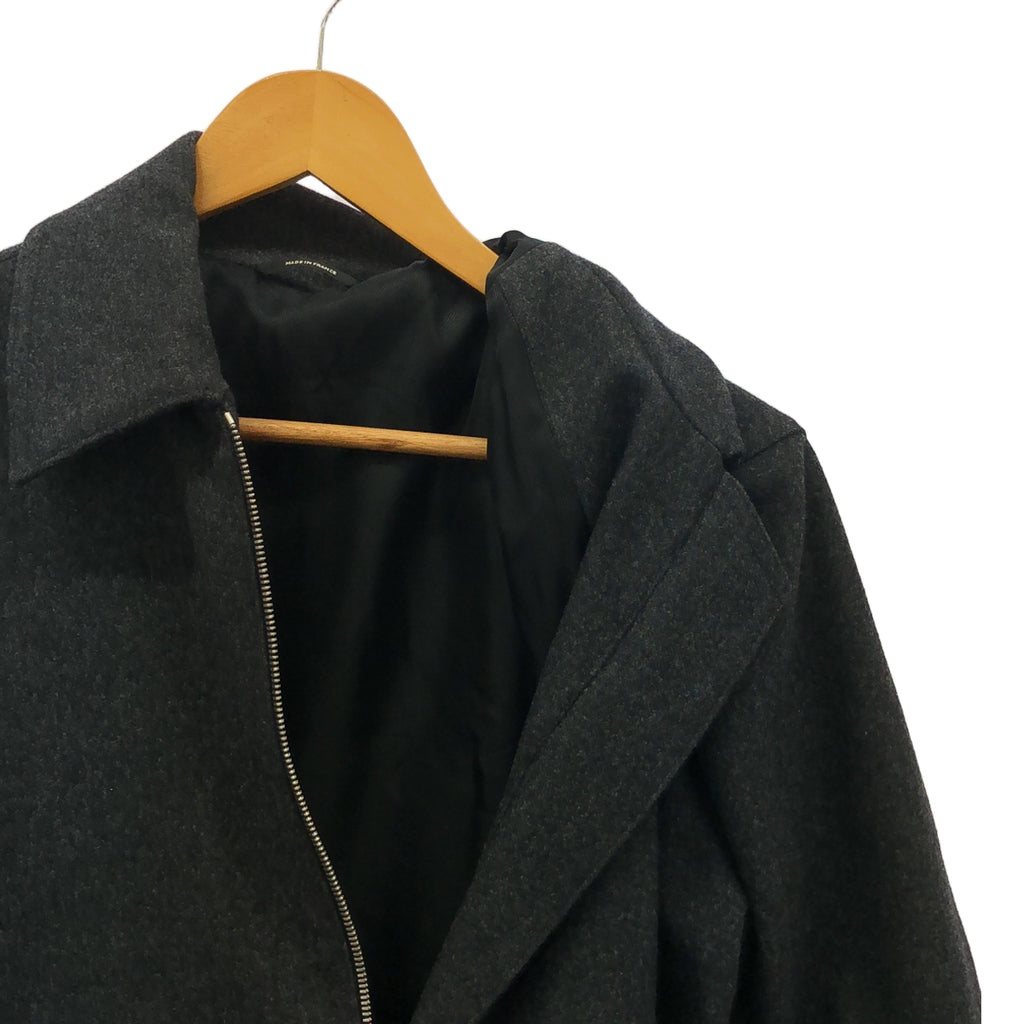 【미품】 HERMES / 헤르메스 | 2014AW | 팬텀 테크닉 램 가죽 전환 울 블루존 | 46 | 그레이 / 블랙 | 남성