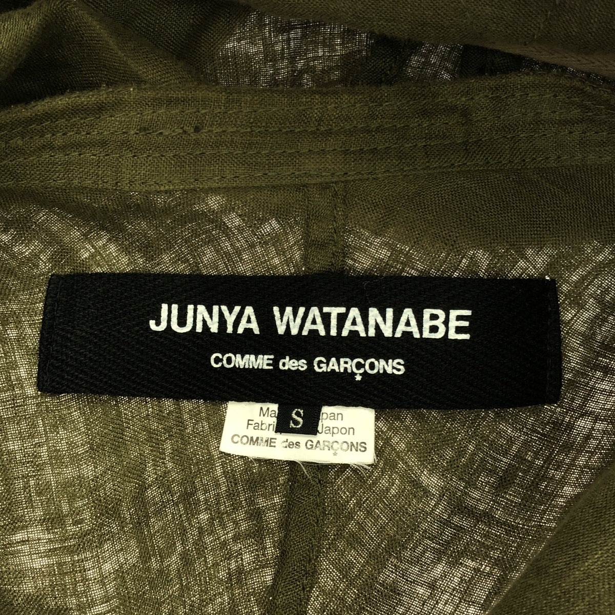 JUNYA WATANABE COMME des GARCONS / ジュンヤワタナベ | 2020SS | リネン ミリタリー フーデッド ジャケット | S | レディース