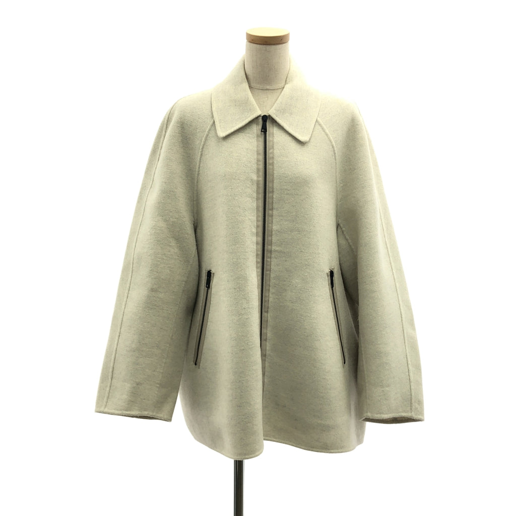 SOFIE D'HOORE / ソフィードール | ウール オーバーサイズ ジップ ジャケット | 36 | ベージュ | レディース